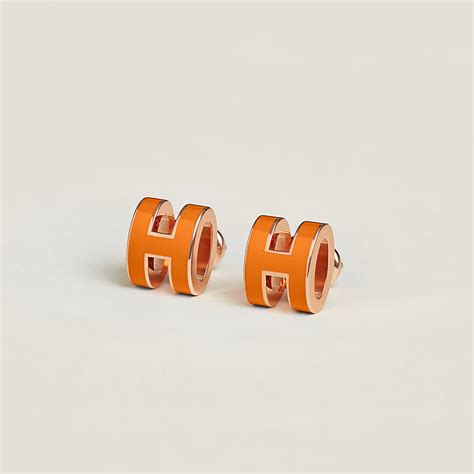 hermes h cube earrings|vintage Hermes earrings.